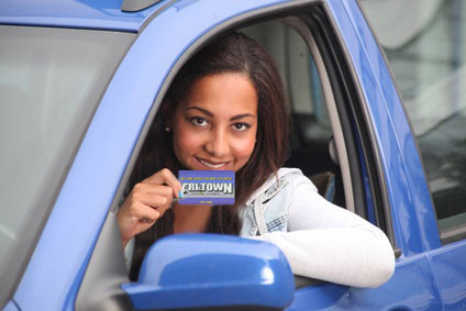 Young driver with Agganis gift card